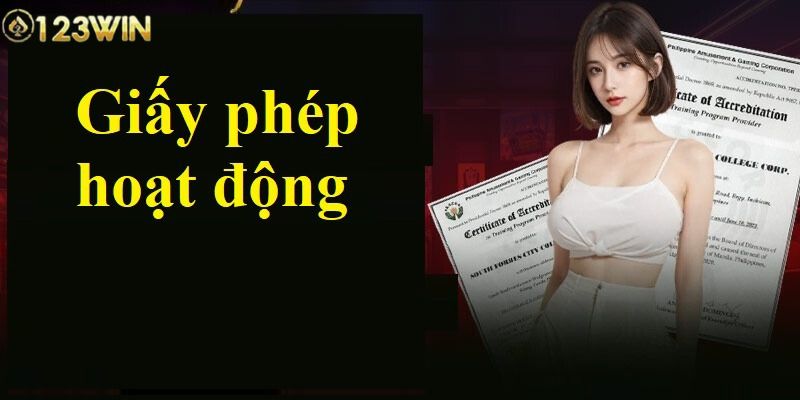 Giấy phép hoạt động 123WIN và mức độ hợp pháp
